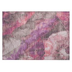 Machine Washable Indoor/Outdoor Chantille Blush 1'8" x 2'6" Rug