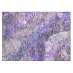 Machine Washable Indoor/Outdoor Chantille Lavender 1'8" x 2'6" Rug
