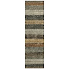 Machine Washable Indoor/Outdoor Chantille Khaki 2'3" x 7'6" Runner Rug