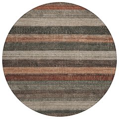 Machine Washable Indoor/Outdoor Chantille Paprika 8' x 8' Round Rug