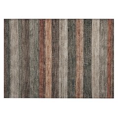 Machine Washable Indoor/Outdoor Chantille Paprika 1'8" x 2'6" Rug