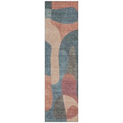 Machine Washable Indoor/Outdoor Chantille Sage 2'3" x 7'6" Runner Rug
