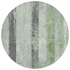 Machine Washable Indoor/Outdoor Chantille Aloe 8' x 8' Round Rug