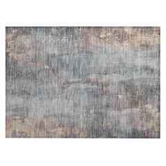 Machine Washable Indoor/Outdoor Chantille Gray 1'8" x 2'6" Rug