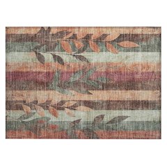 Machine Washable Indoor/Outdoor Chantille Terracotta 1'8" x 2'6" Rug