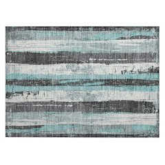 Machine Washable Indoor/Outdoor Chantille Teal 1'8" x 2'6" Rug