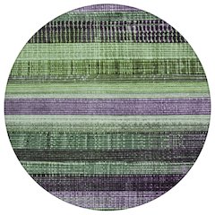 Machine Washable Indoor/Outdoor Chantille Purple 8' x 8' Round Rug