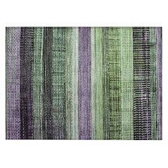 Machine Washable Indoor/Outdoor Chantille Purple 1'8" x 2'6" Rug