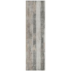 Machine Washable Indoor/Outdoor Chantille Putty 2'3" x 7'6" Runner Rug
