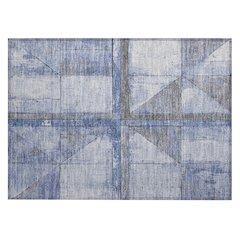 Machine Washable Indoor/Outdoor Chantille Denim 1'8" x 2'6" Rug
