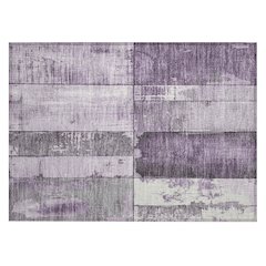 Machine Washable Indoor/Outdoor Chantille Purple 1'8" x 2'6" Rug