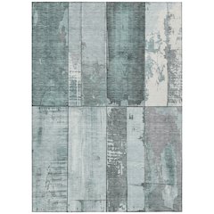 Machine Washable Indoor/Outdoor Chantille Seafoam 2'6" x 3'10" Rug