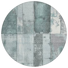 Machine Washable Indoor/Outdoor Chantille Seafoam 8' x 8' Round Rug