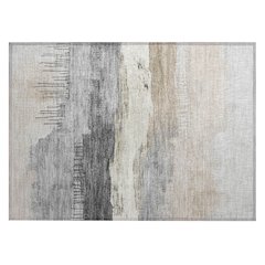 Machine Washable Indoor/Outdoor Chantille Ivory 1'8" x 2'6" Rug