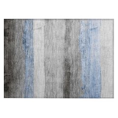 Machine Washable Indoor/Outdoor Chantille Sky 1'8" x 2'6" Rug