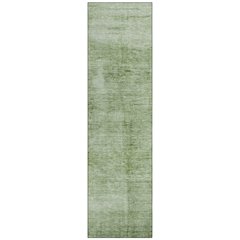 Machine Washable Indoor/Outdoor Chantille Aloe 2'3" x 7'6" Runner Rug