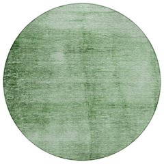 Machine Washable Indoor/Outdoor Chantille Green 8' x 8' Round Rug