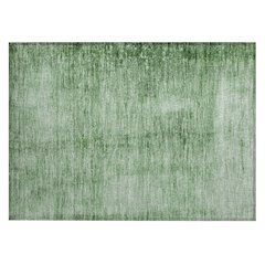 Machine Washable Indoor/Outdoor Chantille Green 1'8" x 2'6" Rug