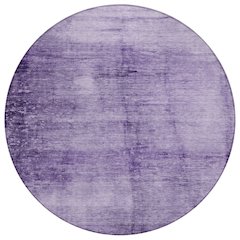 Machine Washable Indoor/Outdoor Chantille Purple 8' x 8' Round Rug