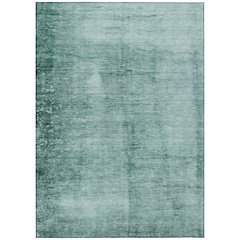 Machine Washable Indoor/Outdoor Chantille Teal 2'6" x 3'10" Rug