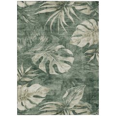 Machine Washable Indoor/Outdoor Chantille Fern 2'6" x 3'10" Rug