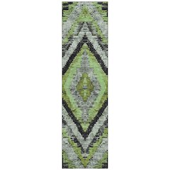 Machine Washable Indoor/Outdoor Chantille Aloe 2'3" x 7'6" Runner Rug