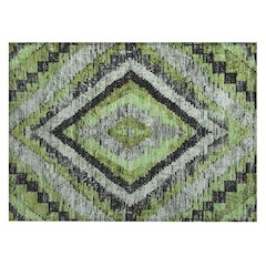 Machine Washable Indoor/Outdoor Chantille Aloe 1'8" x 2'6" Rug