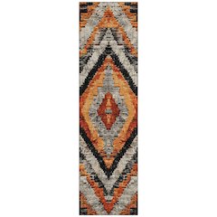 Machine Washable Indoor/Outdoor Chantille Terracotta 2'3" x 7'6" Runner Rug