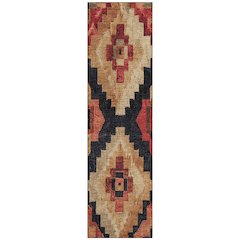 Machine Washable Indoor/Outdoor Chantille Rust 2'3" x 7'6" Runner Rug