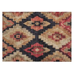 Machine Washable Indoor/Outdoor Chantille Rust 1'8" x 2'6" Rug