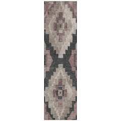 Machine Washable Indoor/Outdoor Chantille Taupe 2'3" x 7'6" Runner Rug