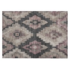 Machine Washable Indoor/Outdoor Chantille Taupe 1'8" x 2'6" Rug