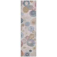 Machine Washable Indoor/Outdoor Chantille Blush 2'3" x 7'6" Runner Rug