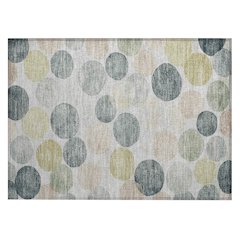 Machine Washable Indoor/Outdoor Chantille Gray 1'8" x 2'6" Rug