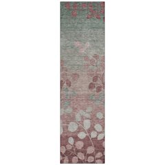 Machine Washable Indoor/Outdoor Chantille Blush 2'3" x 7'6" Runner Rug