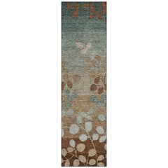 Machine Washable Indoor/Outdoor Chantille Mocha 2'3" x 7'6" Runner Rug