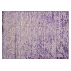 Machine Washable Indoor/Outdoor Chantille Purple 1'8" x 2'6" Rug