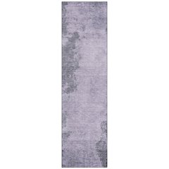 Machine Washable Indoor/Outdoor Chantille Purple 2'3" x 7'6" Runner Rug