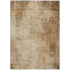 Machine Washable Indoor/Outdoor Chantille Beige 2'6" x 3'10" Rug
