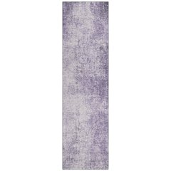 Machine Washable Indoor/Outdoor Chantille Lavender 2'3" x 7'6" Runner Rug