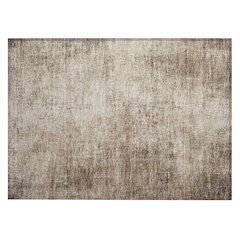 Machine Washable Indoor/Outdoor Chantille Taupe 1'8" x 2'6" Rug
