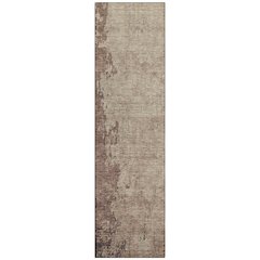 Machine Washable Indoor/Outdoor Chantille Chocolate 2'3" x 7'6" Runner Rug