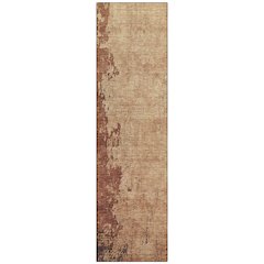 Machine Washable Indoor/Outdoor Chantille Paprika 2'3" x 7'6" Runner Rug