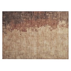 Machine Washable Indoor/Outdoor Chantille Paprika 1'8" x 2'6" Rug