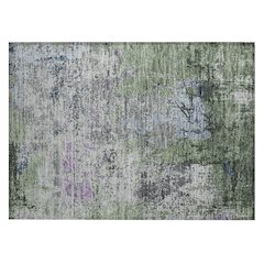 Machine Washable Indoor/Outdoor Chantille Fern 1'8" x 2'6" Rug