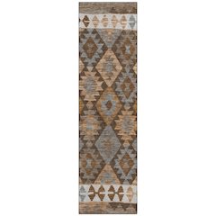 Machine Washable Indoor/Outdoor Chantille Copper 2'3" x 7'6" Runner Rug