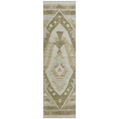 Machine Washable Indoor/Outdoor Chantille Linen 2'3" x 7'6" Runner Rug