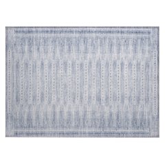 Machine Washable Indoor/Outdoor Chantille Blue 1'8" x 2'6" Rug