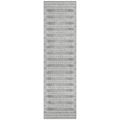 Machine Washable Indoor/Outdoor Chantille Gray 2'3" x 7'6" Runner Rug