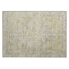 Machine Washable Indoor/Outdoor Chantille Gold 1'8" x 2'6" Rug